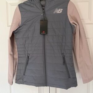 New Balance Gray and Light Pink Women's Jacket
